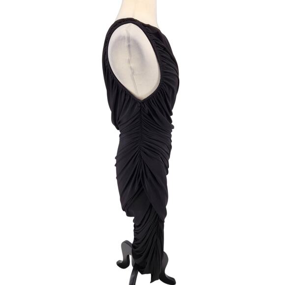 Norma Kamali One-Shoulder Ruched Diana Evening Gown – Size Large - Picture 7 of 8